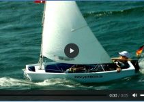 Im Opti von Gedser nach Warnemünde