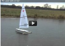 Was machen Finnsegler im Winter ?  Vielleicht RC-Laser segeln ?