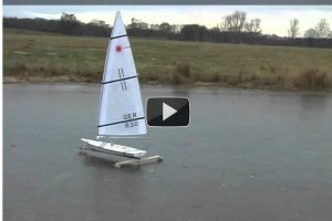 Was machen Finnsegler im Winter ?  Vielleicht RC-Laser segeln ?