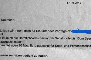 Versicherungs-Tipp: Boots-Haftpflicht