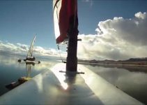 Eissegeln auf dem Canyon Ferry Stausee – 21. Dez. 2014