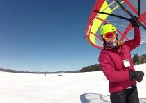 Neue Sportdisziplin – Schnee-Segeln