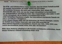 Gute Idee:  ICE = In Case of Emergency –  Angehörige benachrichtigen