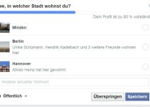 Facebook: Uwe, in welcher Stadt wohnst Du ?
