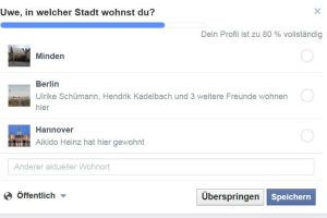 Facebook: Uwe, in welcher Stadt wohnst Du ?