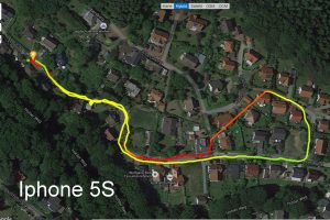 GPS-Test:   IPhone 5S – Motorola Moto G3 – Garmin Vivoactive