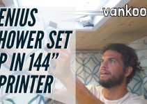 Engineer Designs Ultimate Shower for 144″ Sprinter Van