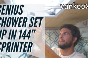 Engineer Designs Ultimate Shower for 144″ Sprinter Van