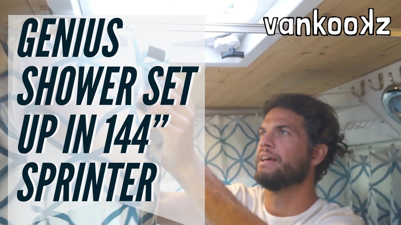 Engineer Designs Ultimate Shower for 144″ Sprinter Van