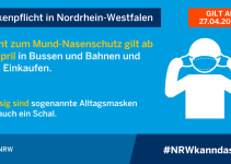 Maskenpflicht in Nordrhein-Westfalen, Niedersachsen, Rheinland-Pfalz ab 27.04.20