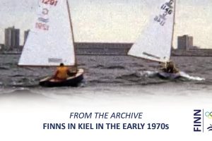 Finn sailing in Kiel in the early 1970s