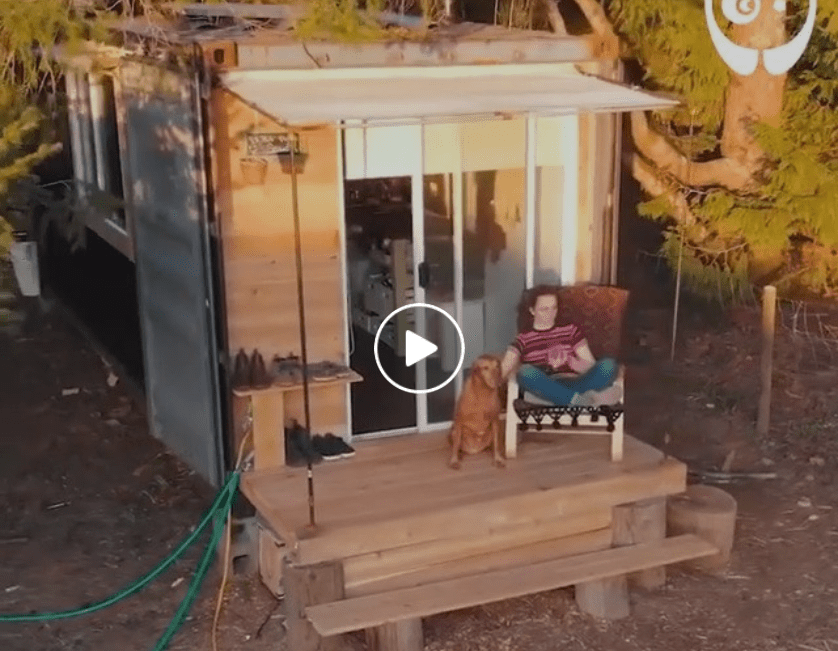 Remaking shipping container into a tiny house