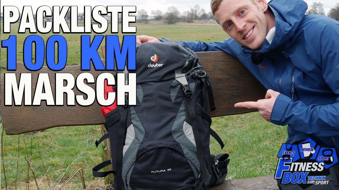 PACKLISTE für 100 km Märsche ...