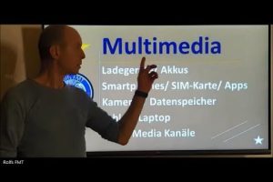 Multimediaausrüstung für die Fernreise mit dem …