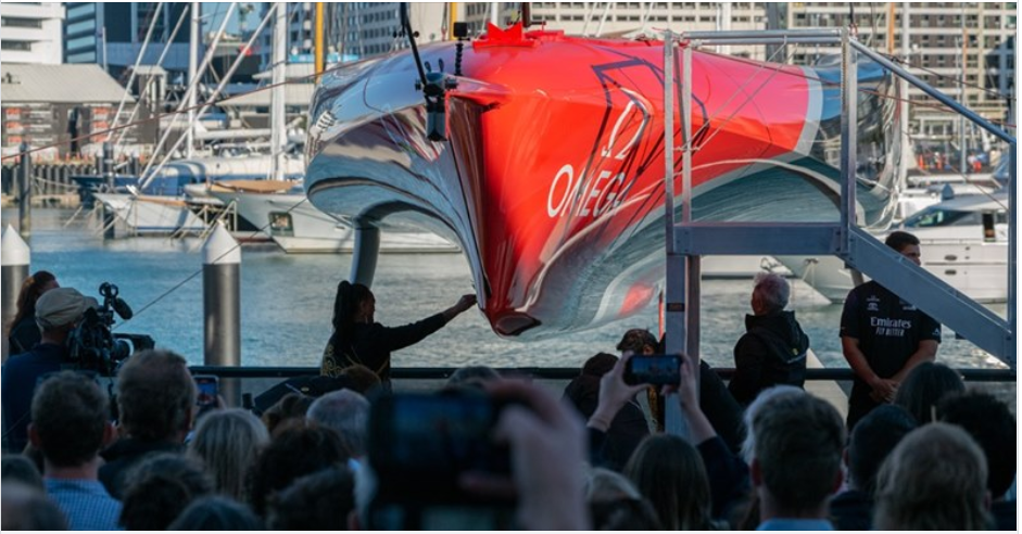 Emirates Team New Zealand launch its 2nd generation AC75, Te Rehutai