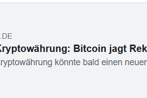 Bitcoin & Co –  da tut sich was
