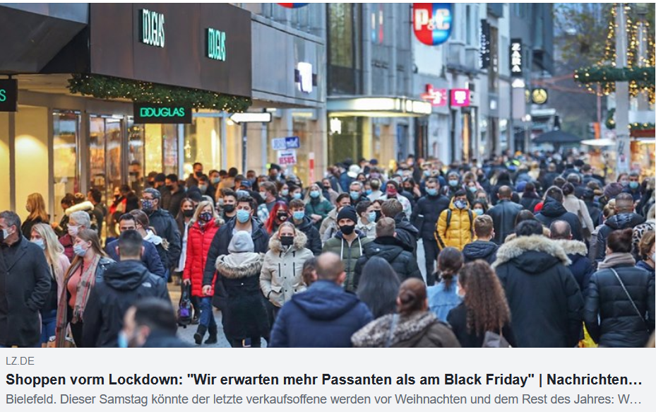 Shoppen vor dem Corona-Lockdown