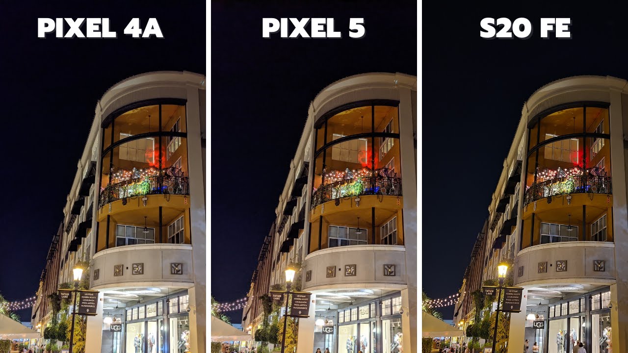 Pixel 4a vs Pixel 5 vs S20 FE Camera Comparison