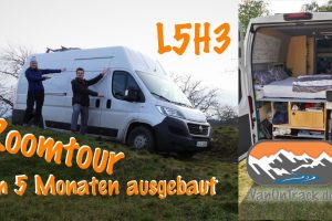 Roomtour –  Ducato L5H3 – mit Dusche und Klo