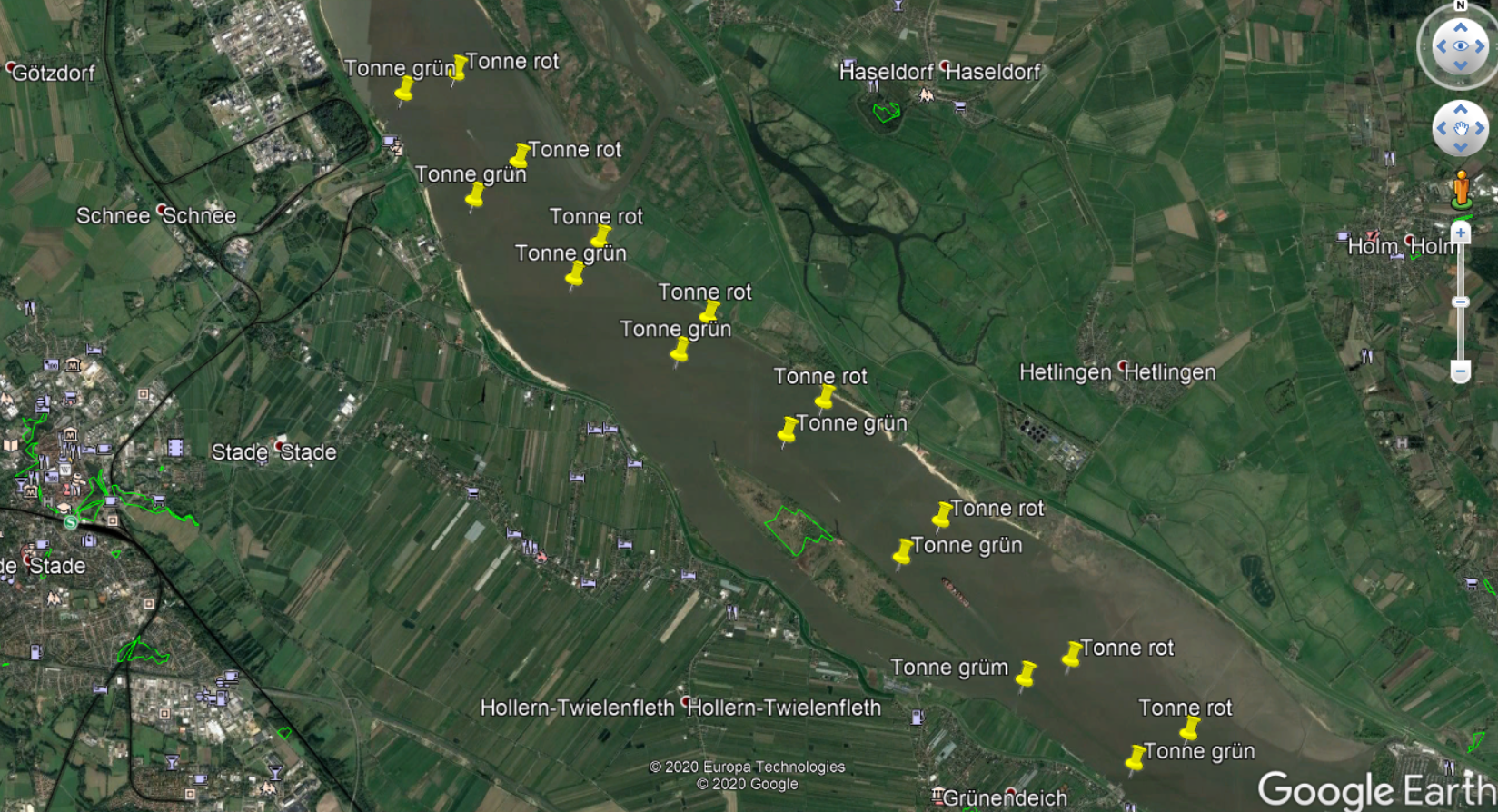 Nieder-Elbe – Kein Platz für kreuzende Traditionssegler