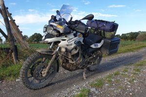 Motorradtour mit Zelt, Norddeutschland Offroad, TET, Schwerin, Okt. 2020