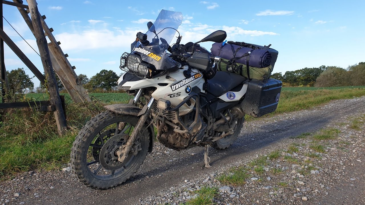 Motorradtour mit Zelt, Norddeutschland Offroad, TET, Schwerin, Okt. 2020