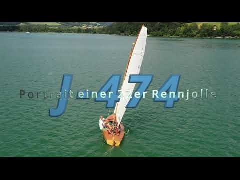 Portrait der 22er Rennjolle J-474,  Segel-Oldtimer Bauj. 1934