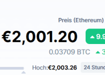 Ethereum-Höhenflug