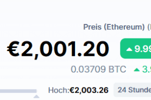 Ethereum-Höhenflug