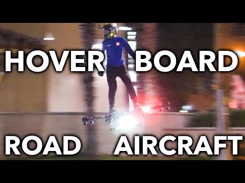 HOVERBOARD AIRCRAFT ON ROAD F...
