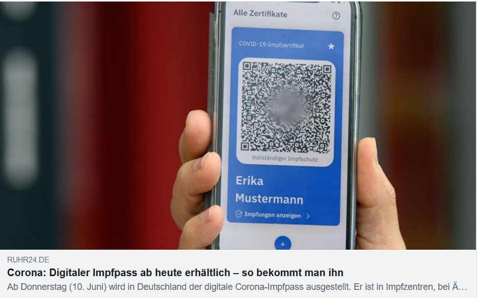Corona: Digitaler Impfpass ab...