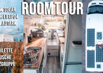 Roomtour ‖ L4H3 Ausbau für autarkes Leben im Van mit Solar, Dusche, Küche und riesiger Sitzgruppe