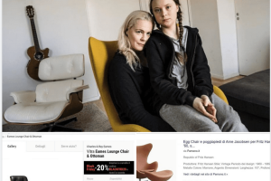 Greta auf dem 9400 EUR Tierhaut-Sessel