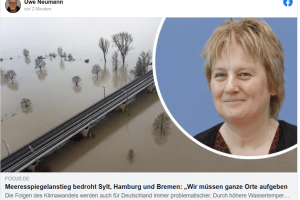 Meeresspiegelanstieg bedroht Sylt, Hamburg und Bremen