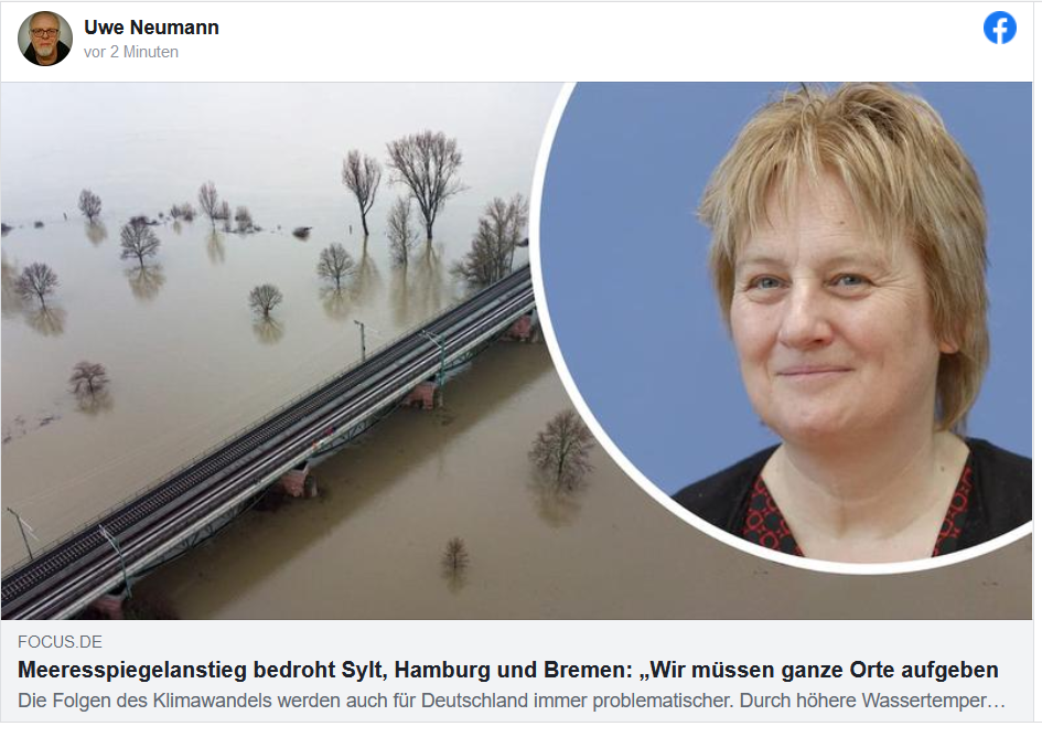 Meeresspiegelanstieg bedroht Sylt, Hamburg und Bremen