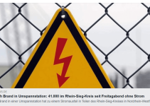 41.000 Menschen nach Brand in Umspannstation seit Freitagabend ohne Strom