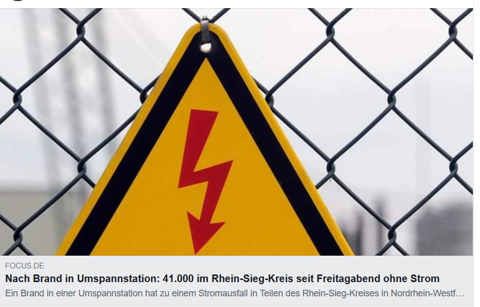 41.000 Menschen nach Brand in...