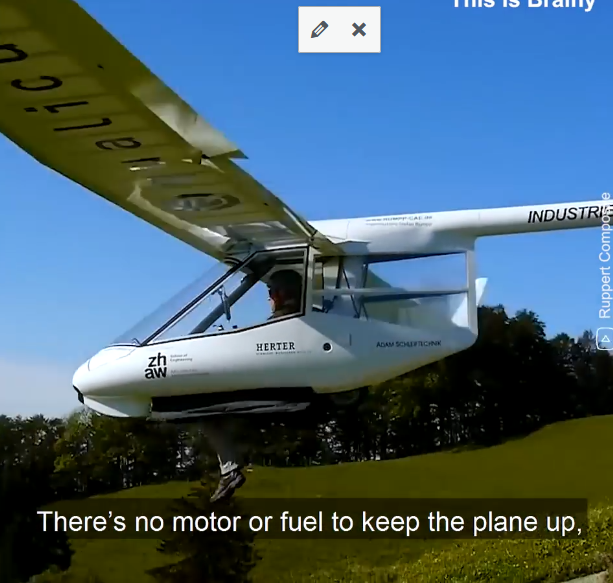 Check out this incredible foot-launched plane