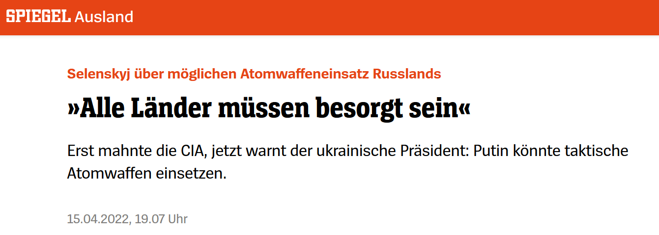 +++ 22:57 Waffenlieferungen könnten unvorhergesehene Folgen haben +++