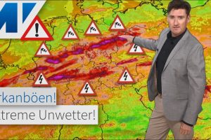 ACHTUNG: Höchste Warnstufe LILA am Freitag möglich! Gefährliche Unwetter: Orkanböen, Tornados! 🌪️