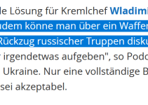 Ukraine setzt Friedensgespräche mit Russland vorerst aus (2022)