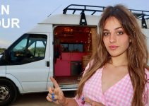 VAN TOUR – a tour of my full time home | Full Size Shower!