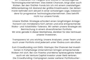 Frank Thelen – Statement