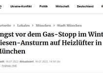 Angst vor dem Gas-Stopp im Winter …