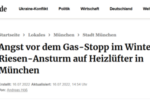 Angst vor dem Gas-Stopp im Winter …