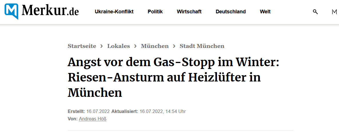 Angst vor dem Gas-Stopp im Winter …