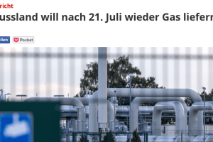 Russland will wieder Gas liefern, aber weniger als zuvor !