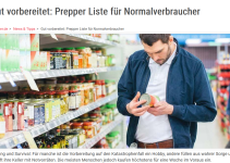 Gut vorbereitet: Prepper Liste für Normalverdiener