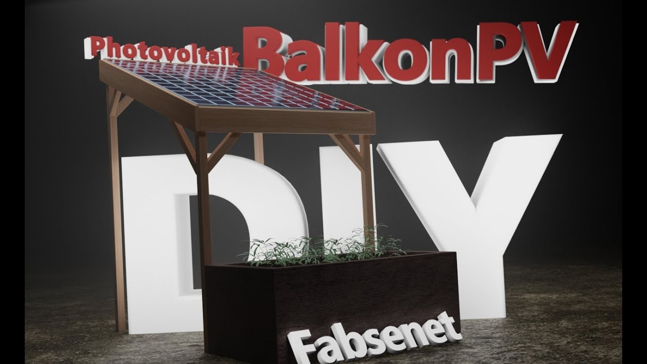 Strom selbst erzeugen // Balkon PV Anlage DIY // Balkonkraftwerk