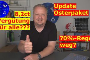 Update Osterpaket – 8,2ct Einspeisevergütung als Kompromiss der Regierung !